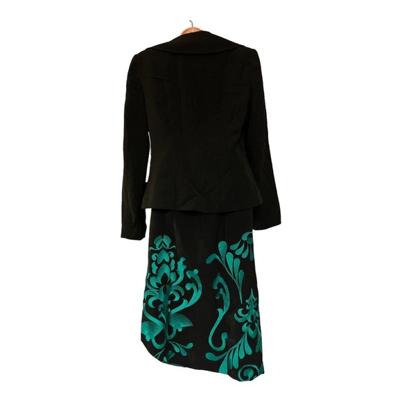 Ashro Business Formal Office Desk Dinner Cocktail Church Asymmetric Skirt Suit - Picture 6 of 15